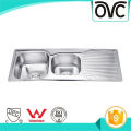 Verkauf von Produkten Double Bowl Ss Kitchen Sink mit Board Verkauf von Produkten Double Bowl Ss Kitchen Sink mit Board